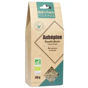 Comparateur de prix : Nat & Form Les Tisanes Aubépine Bio 40g