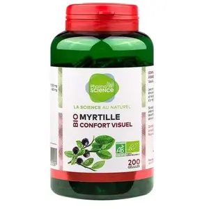 Pharmascience myrtille bio confort visuel 200 gélules