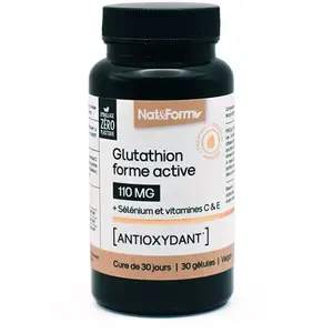 Nat&Form Glutathion 110mg 30 Gélules pas cher