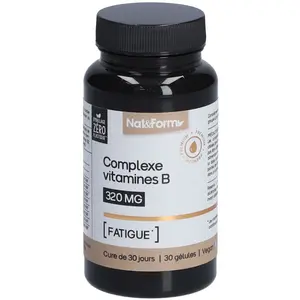 Nat & Form Complexe Vitamines B fatigue 30 gélules pas cher