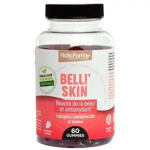Comparateur de prix : Nat & Form Activ' Belli'Skin 60 gummies