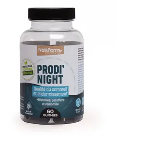 Comparateur de prix : Nat & Form Activ' Prodi'Night 60 gummies