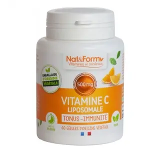 Comparateur de prix : Nat & Form Vitamines et Minéraux Vitamine C Liposomale 60 gélules