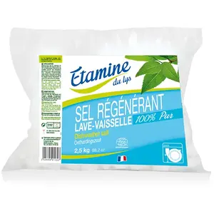 Comparateur de prix : Étamine du Lys Lave Vaisselle Sel Régénérant Bio 2,5kg