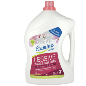 Étamine du Lys Lessive Liquide Fleur de Cerisier et Jasmin Bio 3LVendu paratida-santediscount