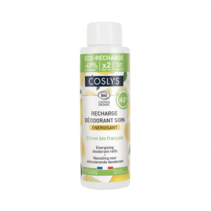 Coslys Recharge Déodorant Soin Energisant Citron Bio 100ml pas cher
