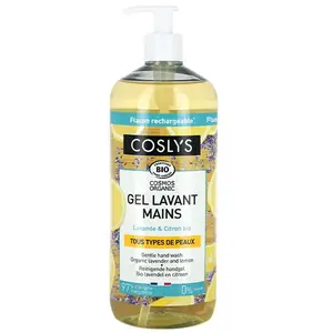 Coslys Gel Lavant Mains Lavande Citron Bio 1L