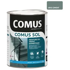 COMUS SOL GRIS CIMENT 3L Peinture de protection et décoration pour s... pas cher