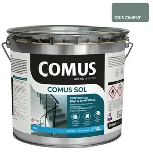 COMUS SOL GRIS CIMENT 10L Peinture de protection et décoration pour so... pas cher