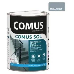 COMUS SOL GRIS ARGENT 3L Peinture de protection et décoration pour sol...