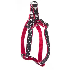 MARTIN SELLIER Harnais baudrier Pois pour chien coloris noir - XS pas cher