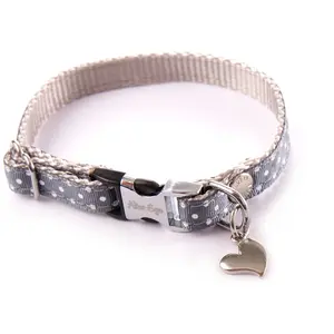 Collier Chien Martin Sellier Collier Pois gris XS pas cher