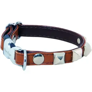Collier pour chien en cuir Alter Ego Chic Marron XS 3009508 pas cher