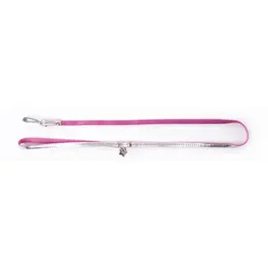Laisse pour chien Martin Sellier New Disco Rose 100 cm x 10 mm 3008309 pas cher