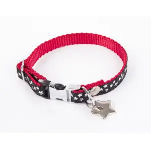 Collier pour chien etoiles Alter Ego Noir XS 3008339 pas cher