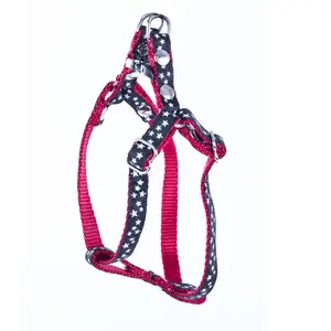 Harnais pour chien etoiles Martin Sellier Noir S 3008342 pas cher