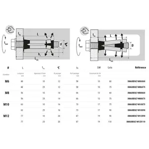 Comparateur de prix : Scell-It 25 chevilles multi-matériaux charges lourdes avec vis M10 x 9...