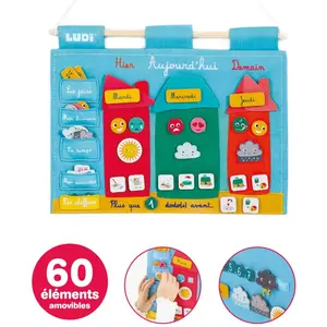 LUDI - Panneau éducatif "Le temps qui passe" Jeu d'apprentissage pas cher