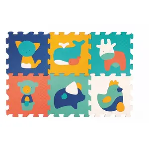 Dalles 6 animaux MULTICOLORE Ludi pas cher