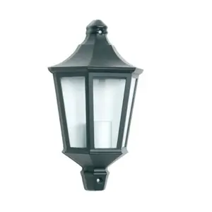 Demi Applique Extérieure 60W E27 Fonte Noire LOAN