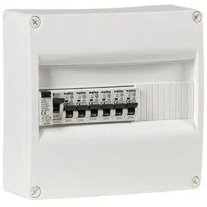 NALTO Tableau électrique pré-équipé 1 rangée 13 modules 1 ID + 6 disjoncteur... pas cher