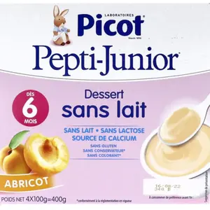 Comparateur de prix : Picot Mon 1er Dessert sans Lait Abricot +6m 4 x 100g
