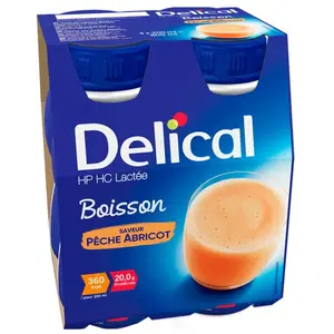 Delical Boisson lactée Hphc Pêche - Abricot 360 kcal pas cher