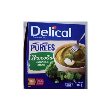 Comparateur de prix : DELICAL Délical Purées de Brocolis et Pointe de Crème 4x200 Grammes