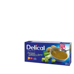 Comparateur de prix : DELICAL Délical Soupes Velouté de Poireaux Pommes de Terre et Crème 4x200Ml