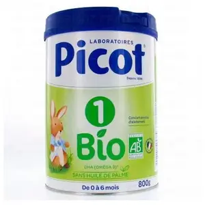Comparateur de prix : PICOT Lait Bio 1er age 0 à 6 mois 800g