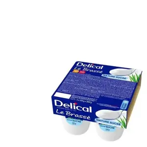 Comparateur de prix : Delical Dessert Lacté HPHC Le Brassé Nature Sucré 4 x 200g