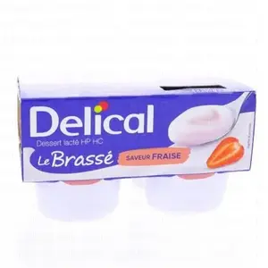 Comparateur de prix : DELICAL Délical Brassé Fraise 4x200 Grammes