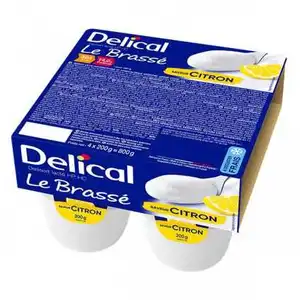 Comparateur de prix : Delical Le Brassé Dessert Lacté Citron | 4 x 200 g