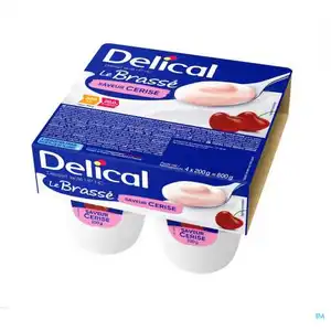 Comparateur de prix : DELICAL Le Brassé - HP/HC saveur Cerise 4x200g