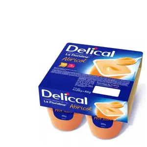 Comparateur de prix : Delical Crème Dessert HP HC La Floridine Abricot Lot de 4 x 200g