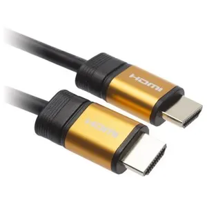 APM Cordon HDMI 4K Ethernet - Mâle/Mâle - Noir - Plug Or - 1,8m pas cher