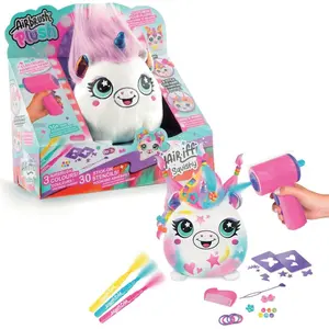 Canal Toys - Airbrush Plush - Peluche Squishy Hair iffic à coiffer et... pas cher