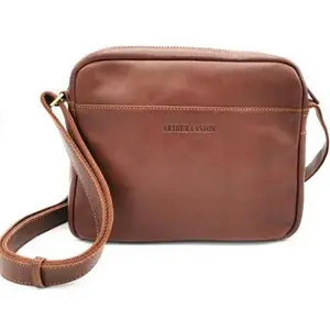 Comparateur de prix : Sac besace - ARTHUR & ASTON - Adam - Cuir - Marron - 25x24x8 cm
