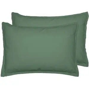 Sensei Maison Lot de 2 taies d'oreiller en coton lichen 50x70 cm pas cher