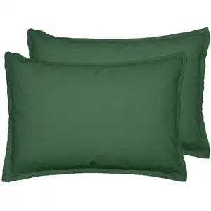 Sensei Maison Lot de 2 taies d'oreiller en flanelle de coton Lichen 50x70 cm pas cher