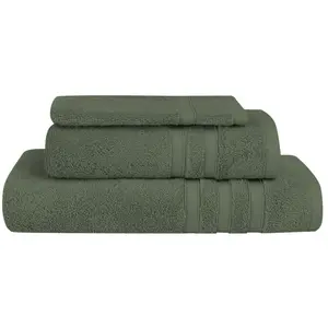 Sensei Maison Ensemble de bain 3 pièces en coton/modal Eucalyptus pas cher