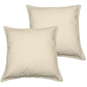 Sensei Maison - Lot de 2 taies d'oreiller en Coton Studio - 65x65 cm - Ficelle pas cher