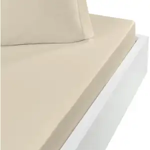 Sensei Maison Drap housse en coton bonnet 30 cm ficelle 80x200 cm pas cher