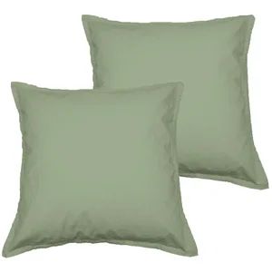 Sensei Maison - Lot de 2 taies d'oreiller en Coton Studio - 65x65 cm - Sauge pas cher