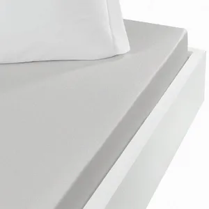 Sensei Maison Drap housse jersey coton peigné extensible bo gris perle 80x200 cm pas cher