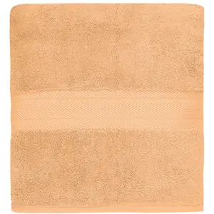 Sensei Maison Maxi drap de bain 550 g/m² pêche 100x150 cm pas cher