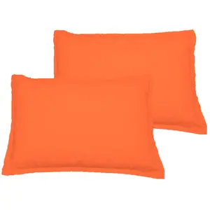 Sensei Maison Lot de 2 taies d'oreiller en coton corail 50x70 cm pas cher