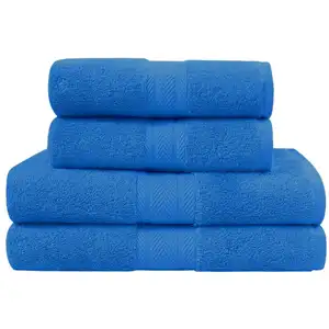 Sensei Maison Ensemble de bain 4 pièces en coton Ocean pas cher