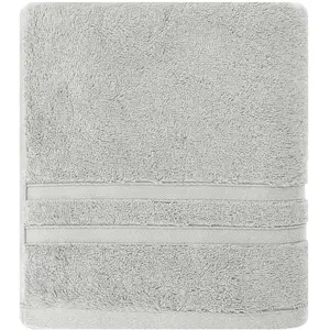 Sensei Maison Serviette de toilette 600 g/m²  gris perle 50x100 cm pas cher