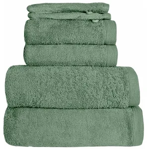 Sensei Maison Ensemble de bain 6 pièces en coton Lichen pas cher